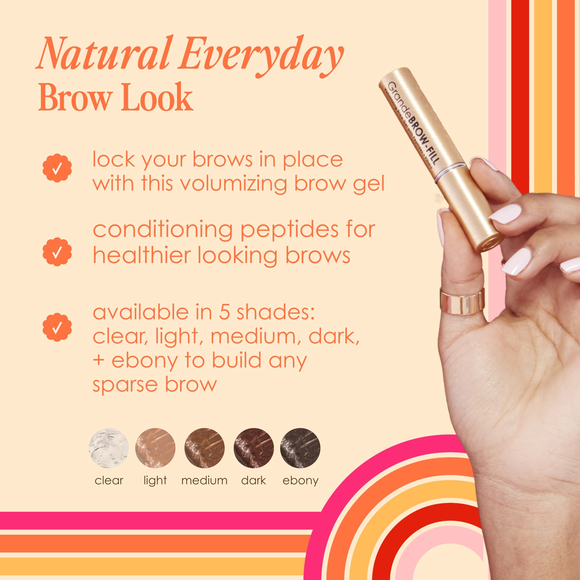 GrandeBROW-FILL: tono ligero ideal para cejas rubias y claras.