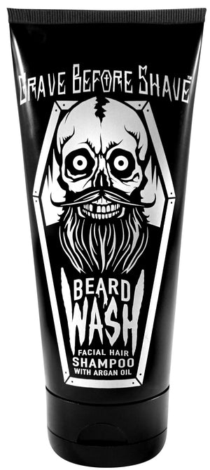 Grave Before Shave champú para barba, envase de 6 onzas, hidrata y suaviza la barba.