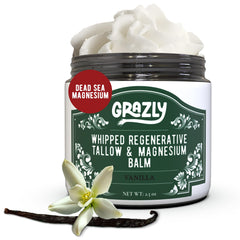 Grazly bálsamo de manteca de res en frasco para hidratación profunda.