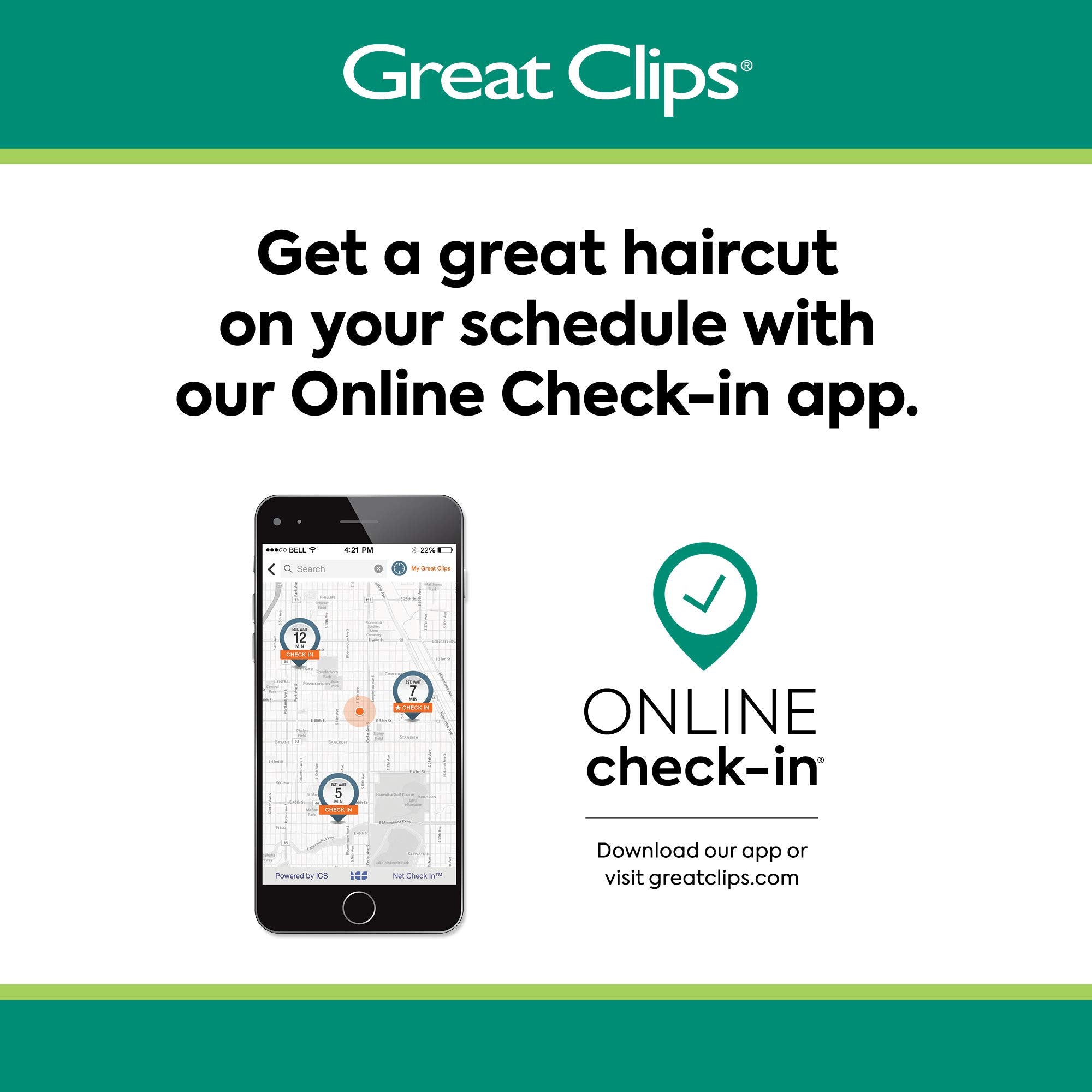 Great Clips aroma suave durante el lavado para sensación relajante.