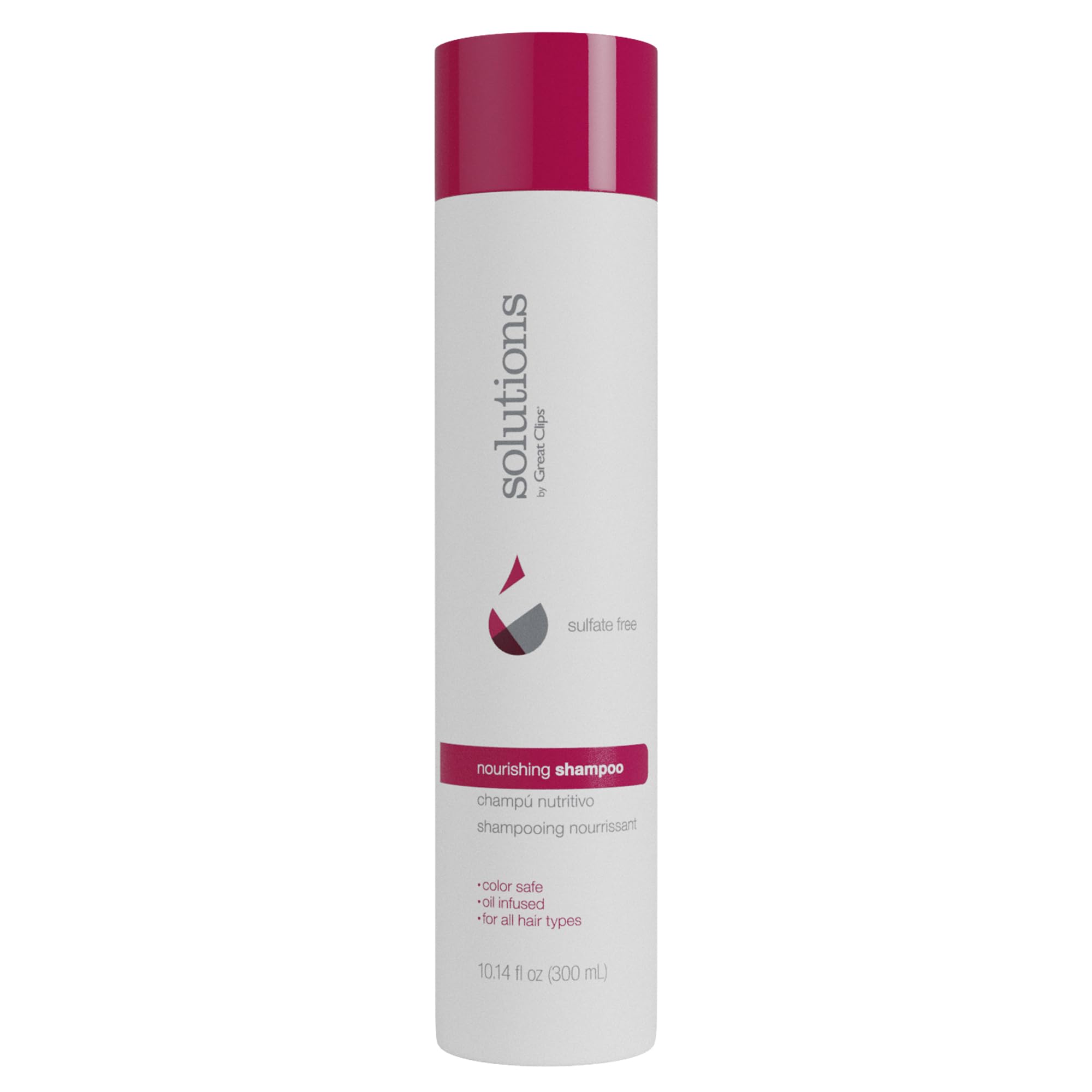 Great Clips champú nutritivo con argán: botella de 10 oz para hidratación profunda.
