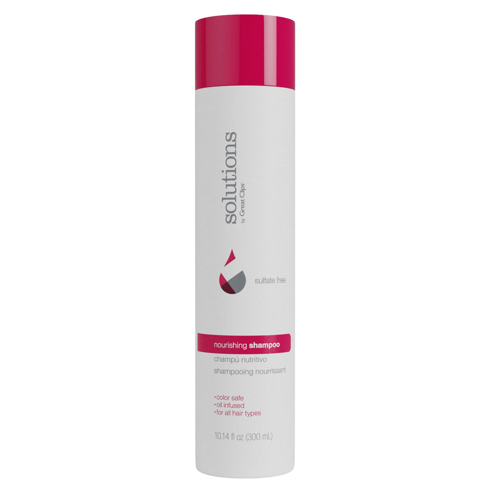 Great Clips champú nutritivo con argán: botella de 10 oz para hidratación profunda.