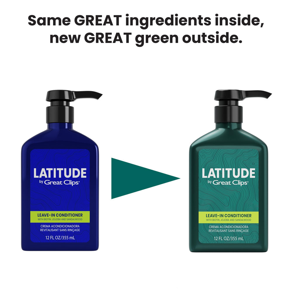 Great Clips Latitude con biotina y jojoba para hidratación suave.