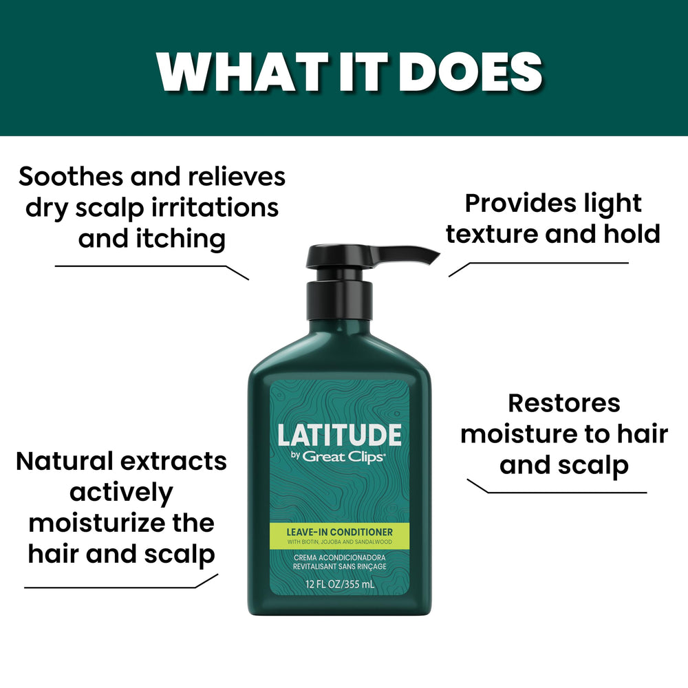 Great Clips Latitude para cabello seco, ayuda a combatir la sequedad.