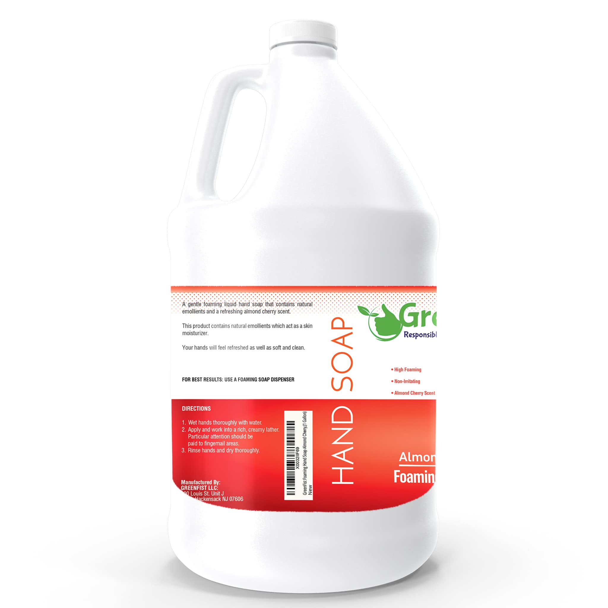 Envase biodegradable de GreenFist para uso responsable y rellenable.