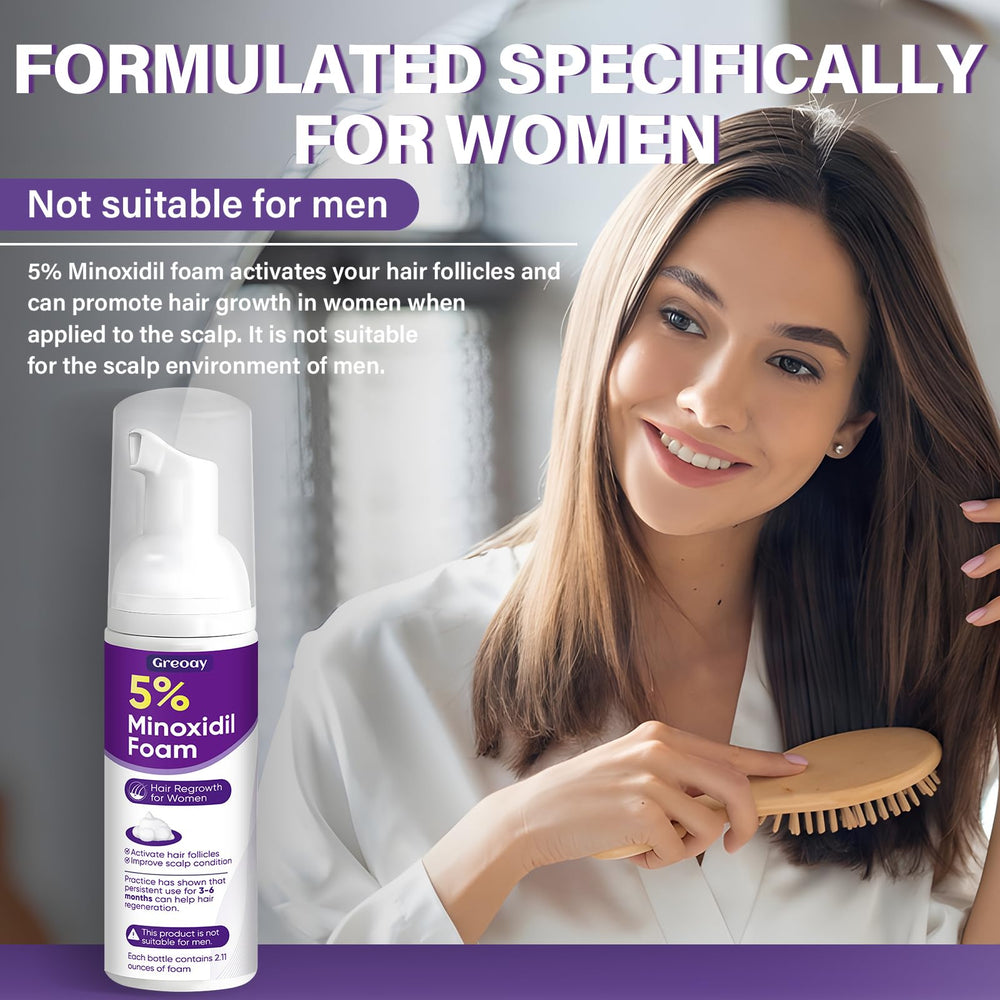 Greoay: cabello sano con uso continuo, entorno capilar equilibrado.
