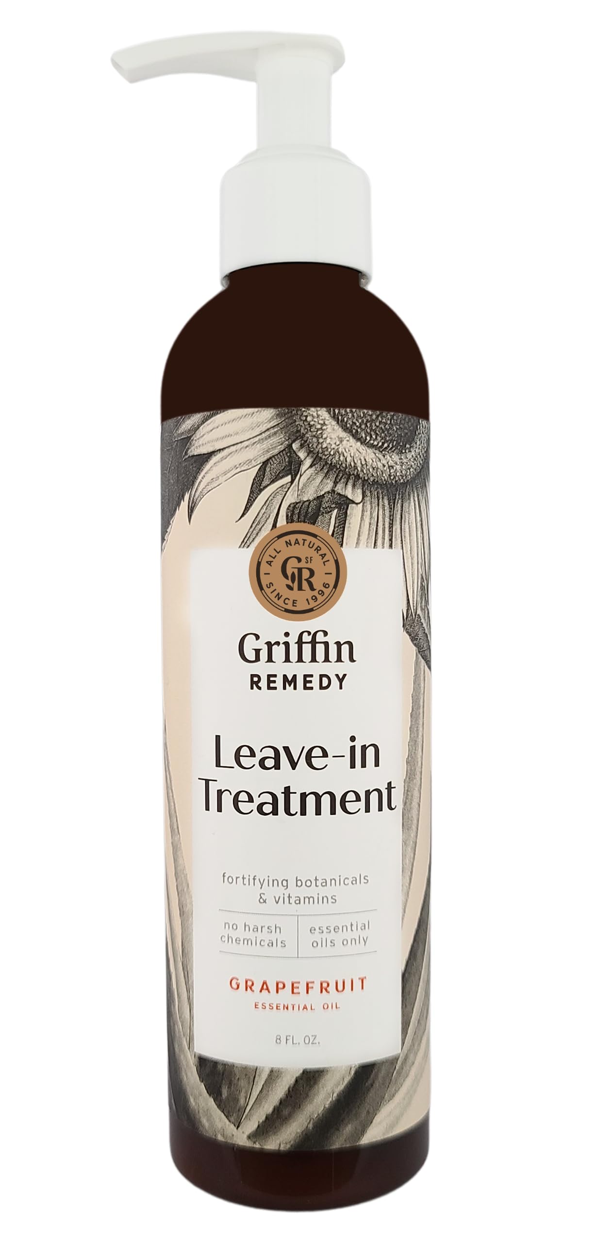 Griffin Remedy Leave-In Conditioner, botella-vertida: brillo suave y manejabilidad para todo tipo de cabello