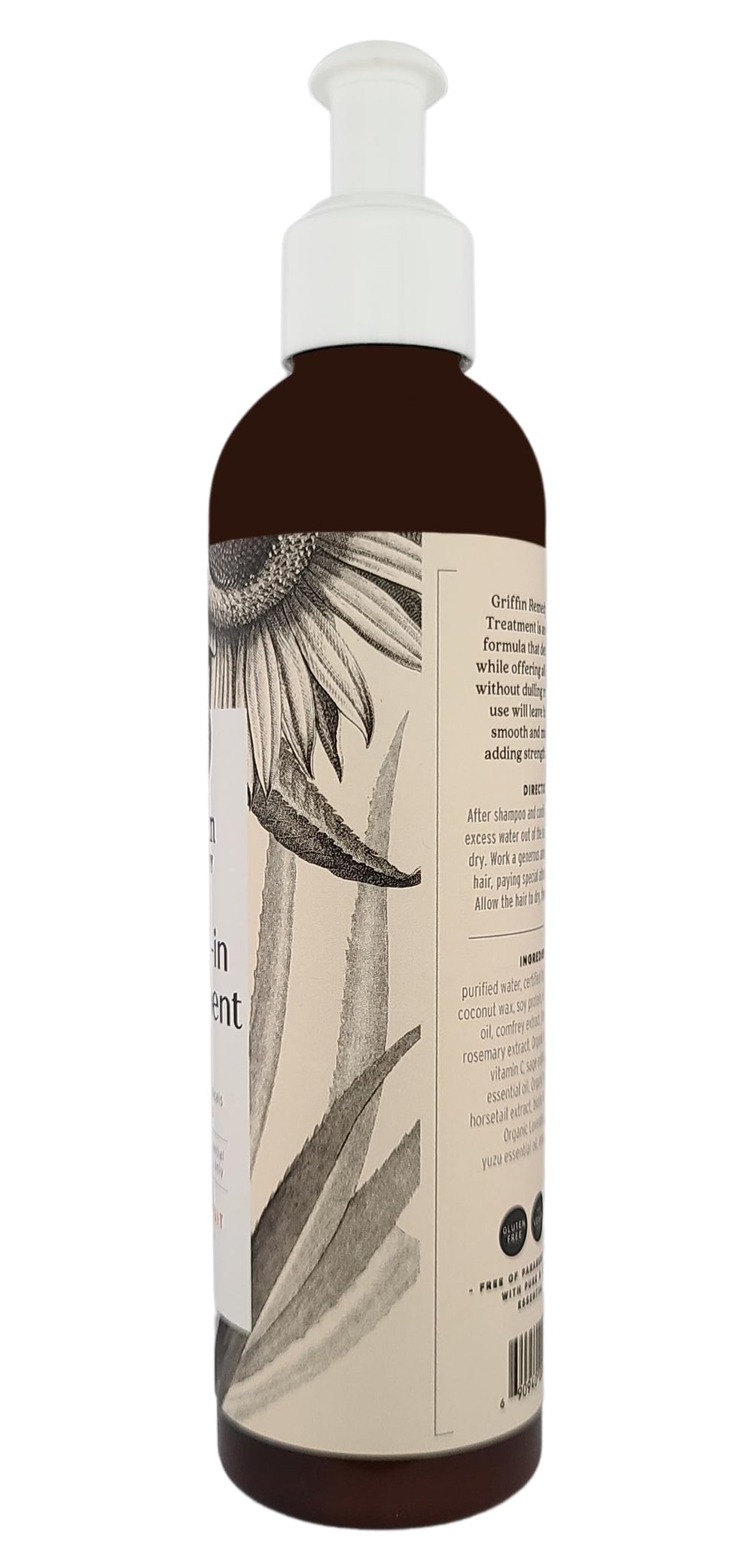 Griffin Remedy Leave-In Conditioner, brillo natural y control del frizz para uso diario