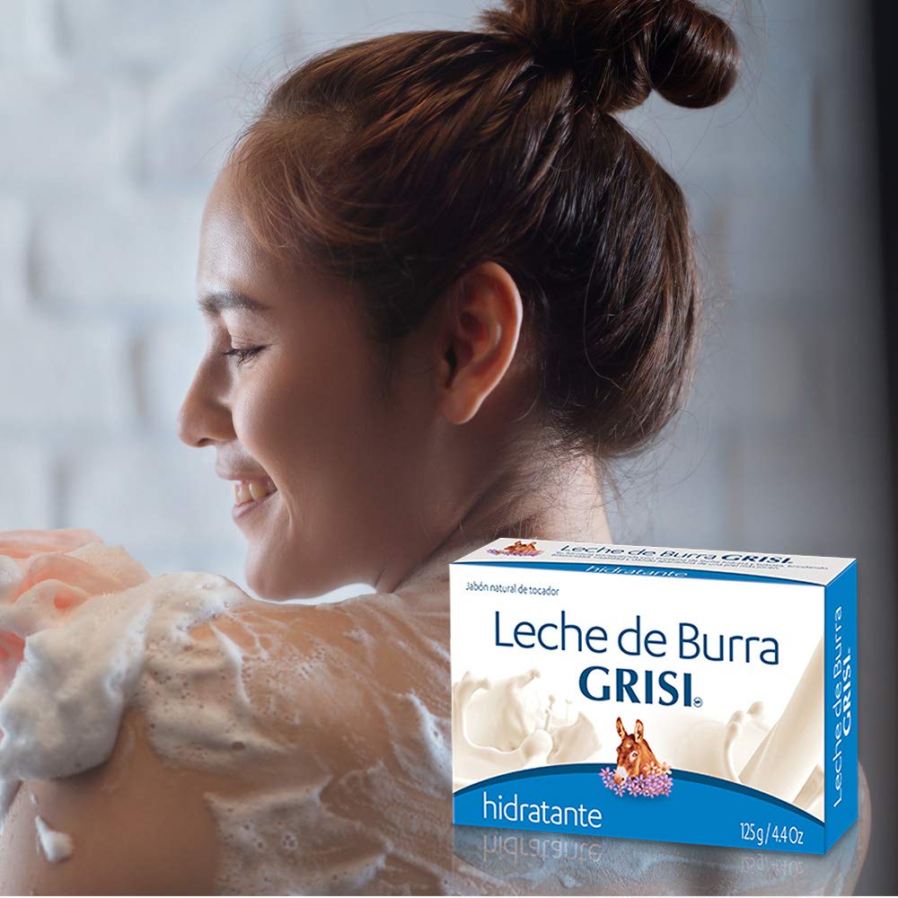 Grisi Jabon Leche de Burra, peso 3-5oz, opción práctica para viajes.