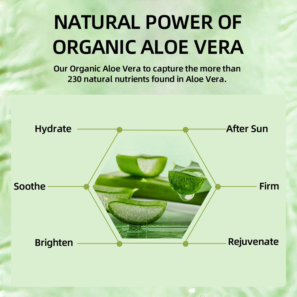 Hidratación profunda de Grospe Aloe Vera que suaviza la piel