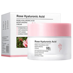 Grospe Crema de Rosa en botella con aceite natural para hidratación diaria.