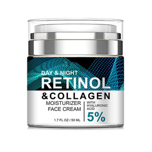 Grospe Retinol Collagen para rostro, frasco elegante y textura suave para la piel.