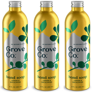 Grove Co. Jabón líquido hidratante limón y eucalipto para manos suaves