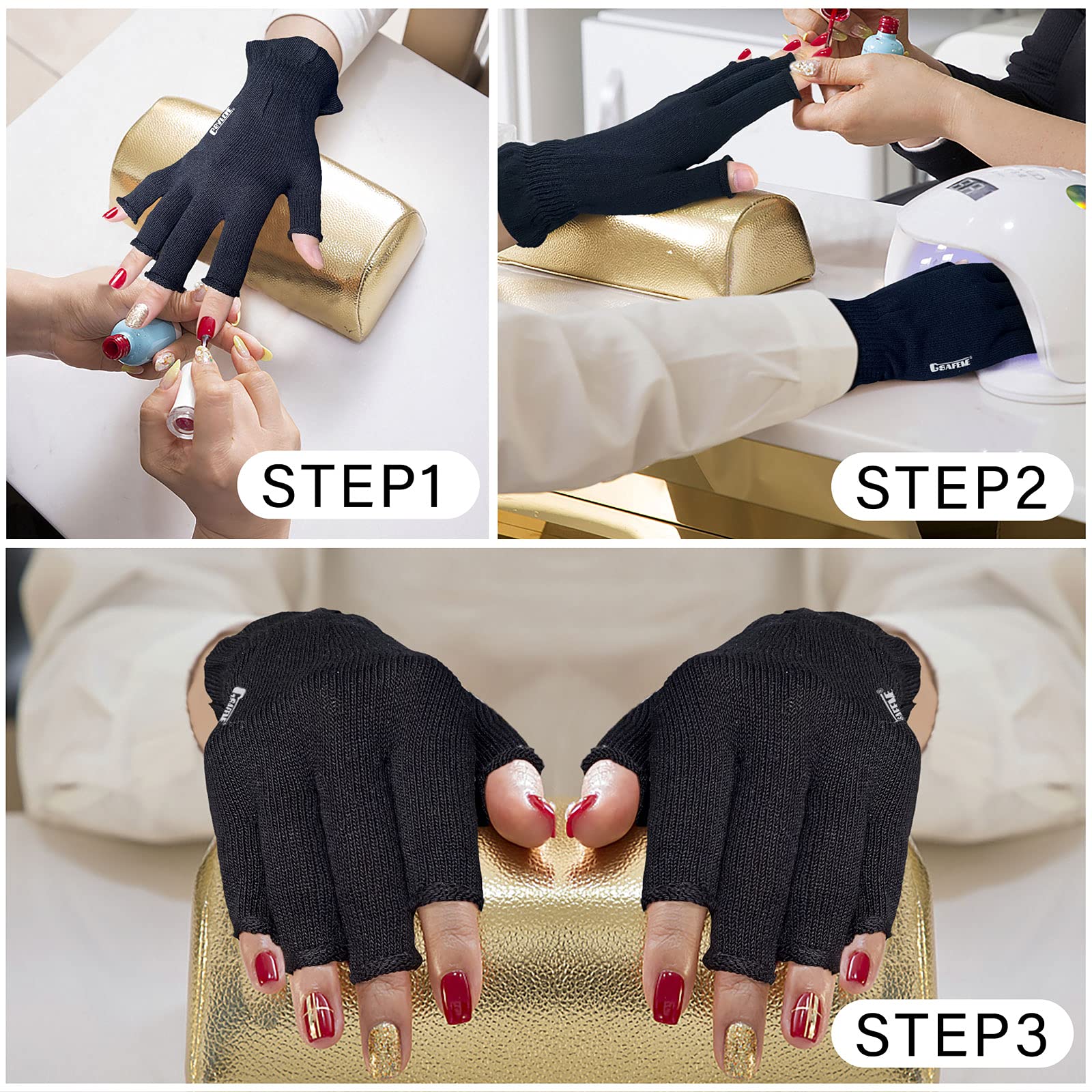 Guantes GSAFEME de algodón eccema, uso diario cómodo y ligero.