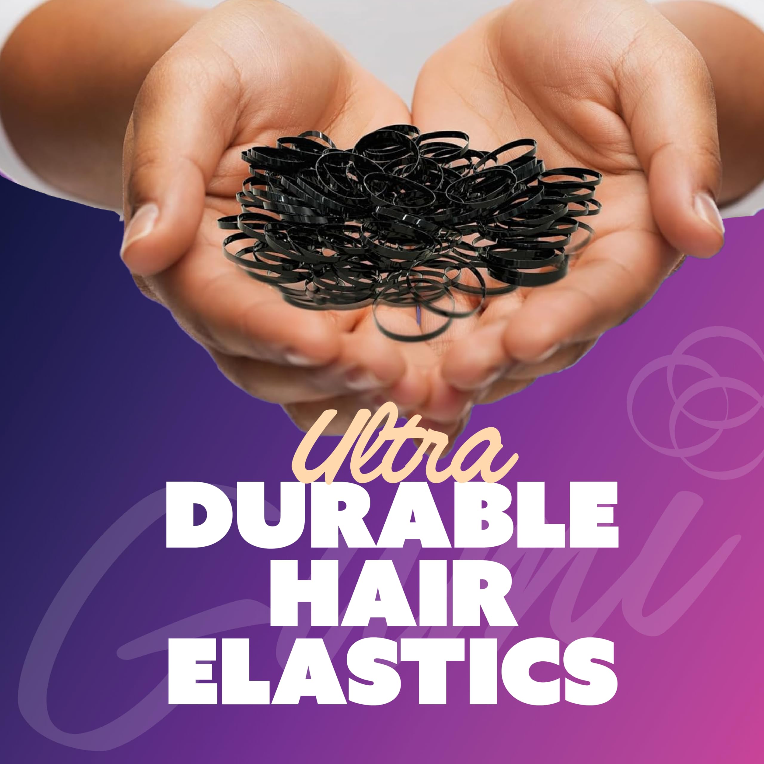 Gumi good elásticos negros ideales para uso diario y recogidos rápidos.