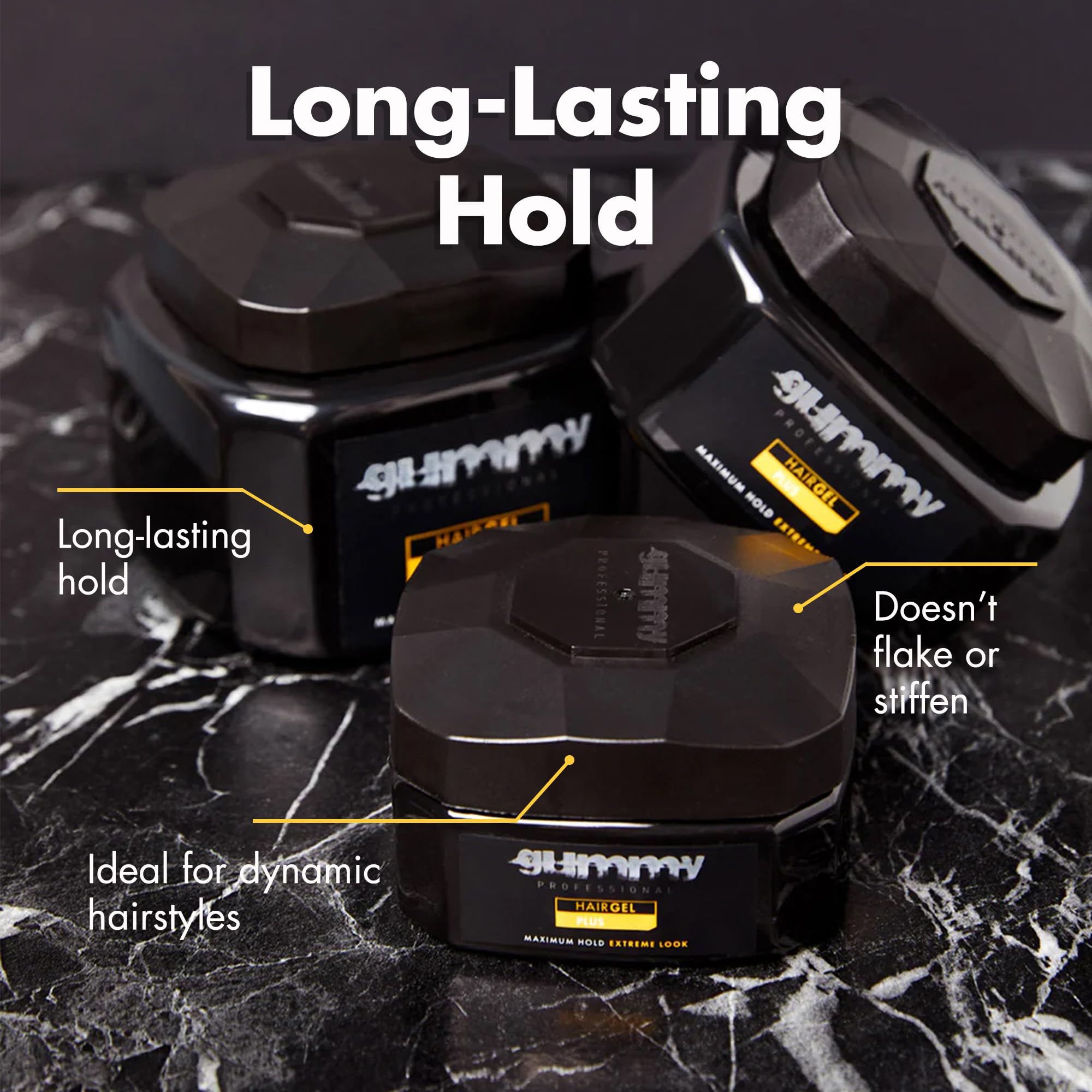 Gummy Professional Plus fijador capilar para definición de bordes sin residuos