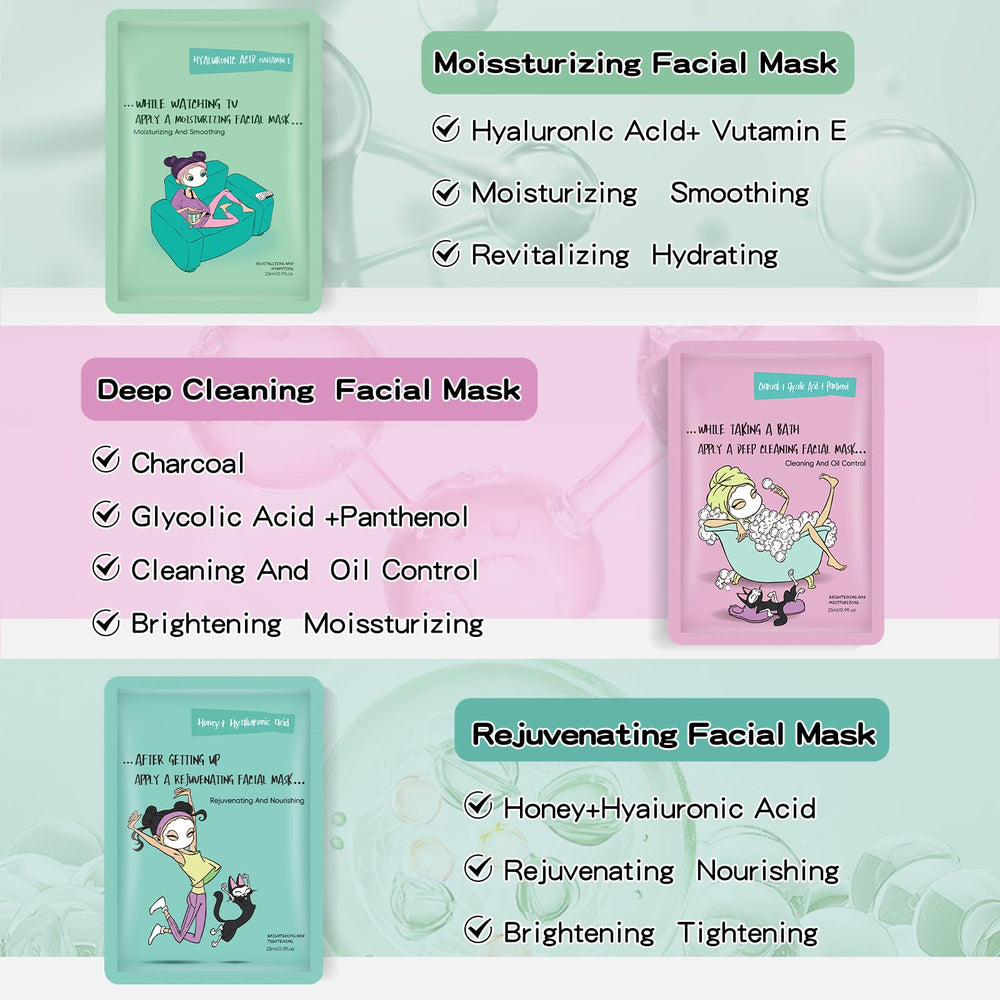 GUOYAOLIFU mascarilla de colageno para nutricion y firmeza de la piel