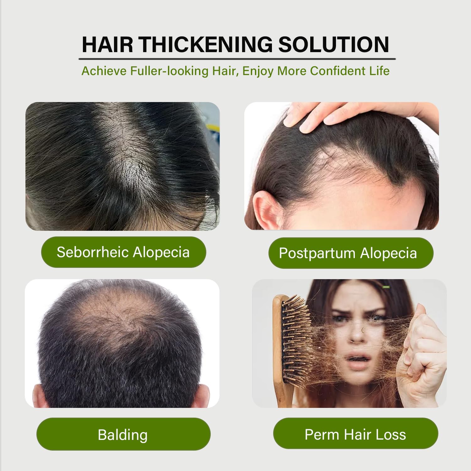 GURKOOYD ingredientes clave como ginseng y jengibre, nutren los folículos para un cabello más fuerte