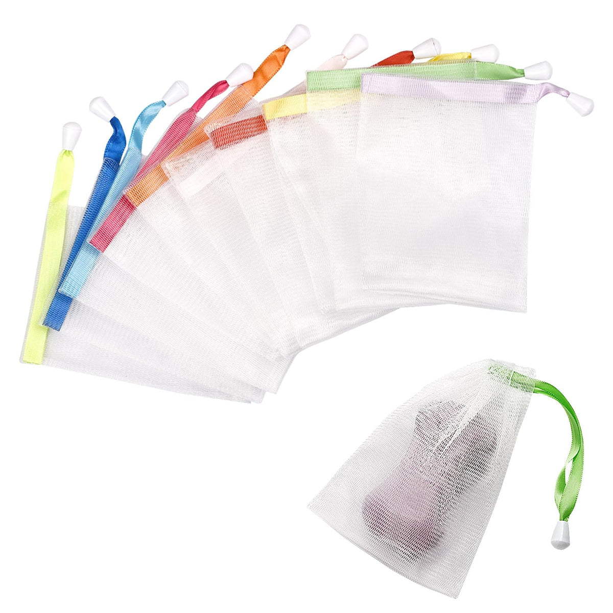 GXLWJXWLV bolsa jabón malla suave para exfoliar la piel.