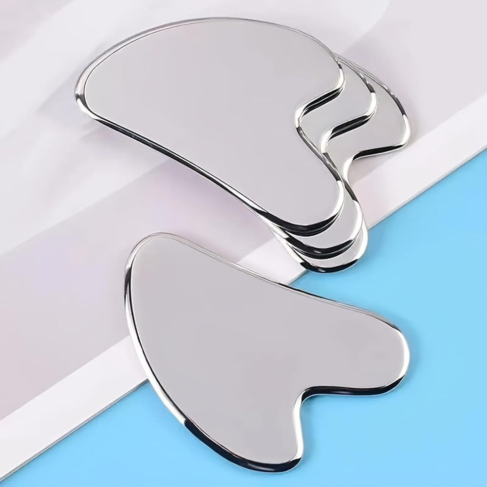 Guasha de plata de GYQORPHA, sensación suave sobre la piel para uso diario.