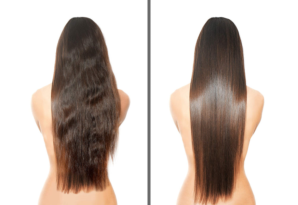 Hair Chemist cabello brilla y se ve saludable.