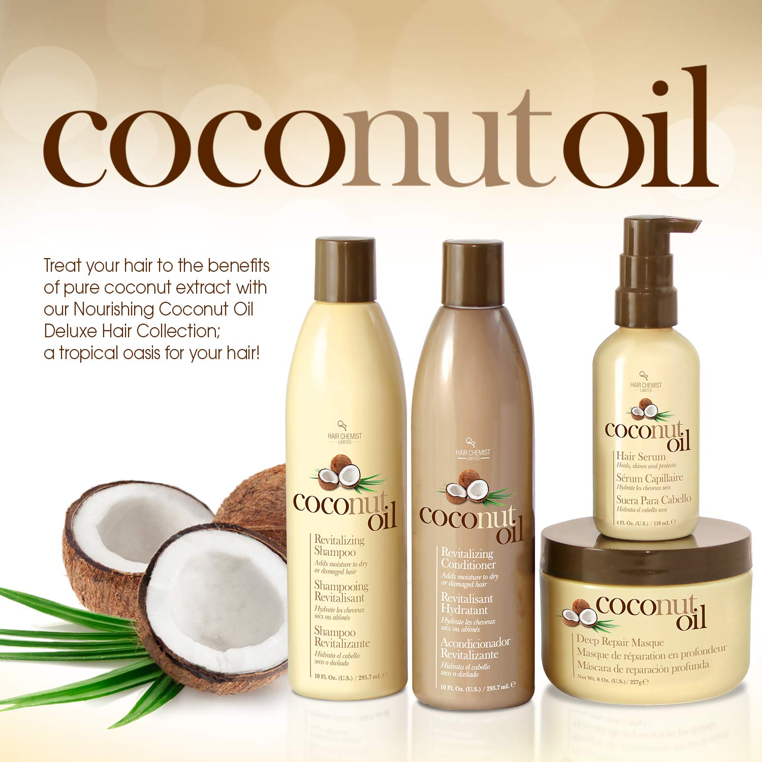 Hair Chemist Mascarilla deja enjuague suave y brillo visible
