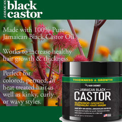 Hair Chemist mascarilla castor negro jamaicano con textura cremosa para cabello suave.