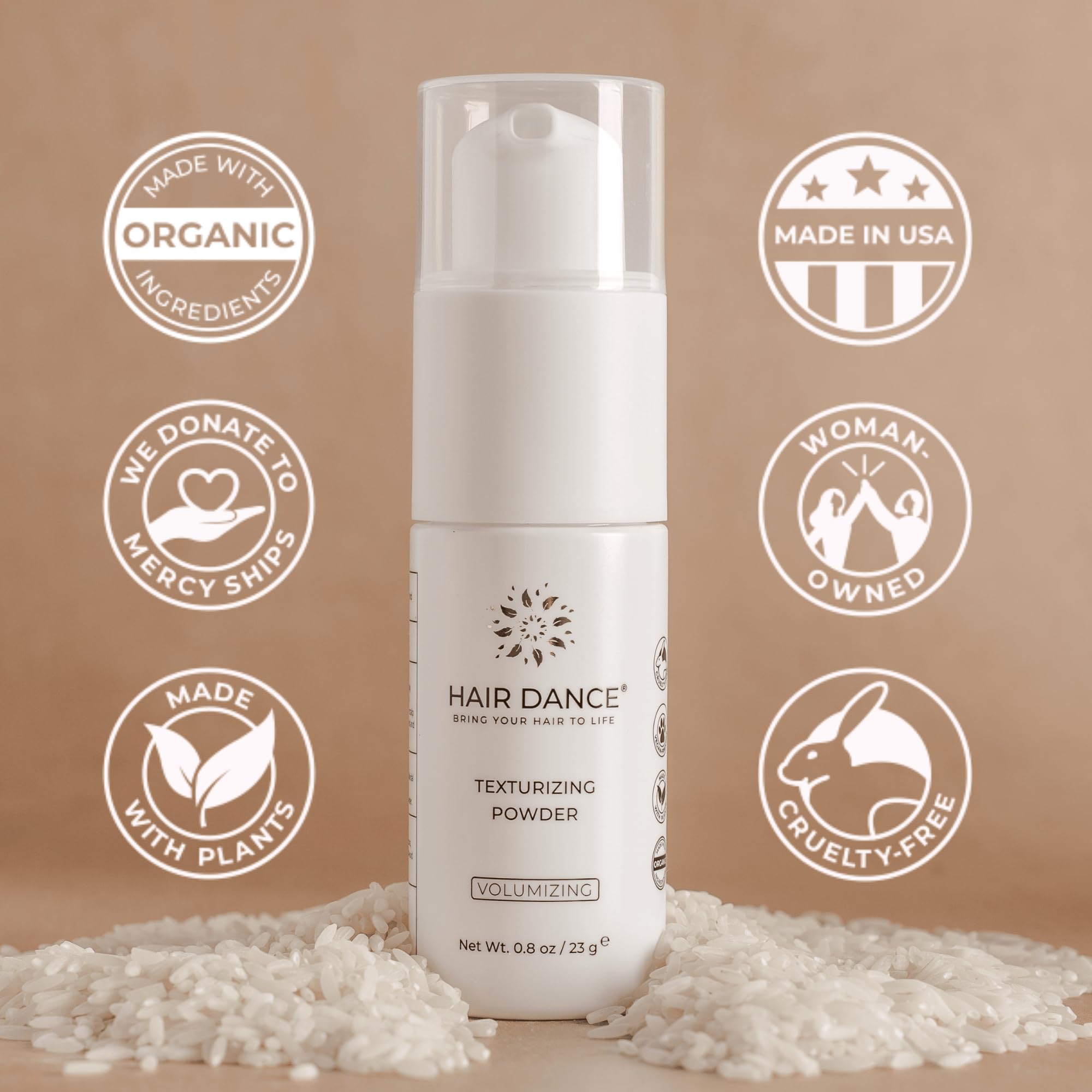 Hair Dance aplicación con dedos volumen demuestra uso sencillo para volumen.