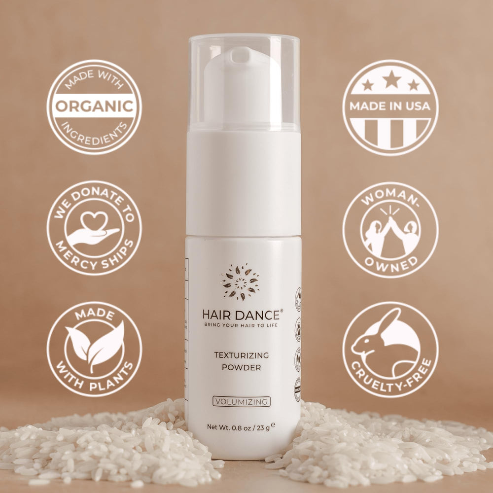 Hair Dance aplicación con dedos volumen demuestra uso sencillo para volumen.