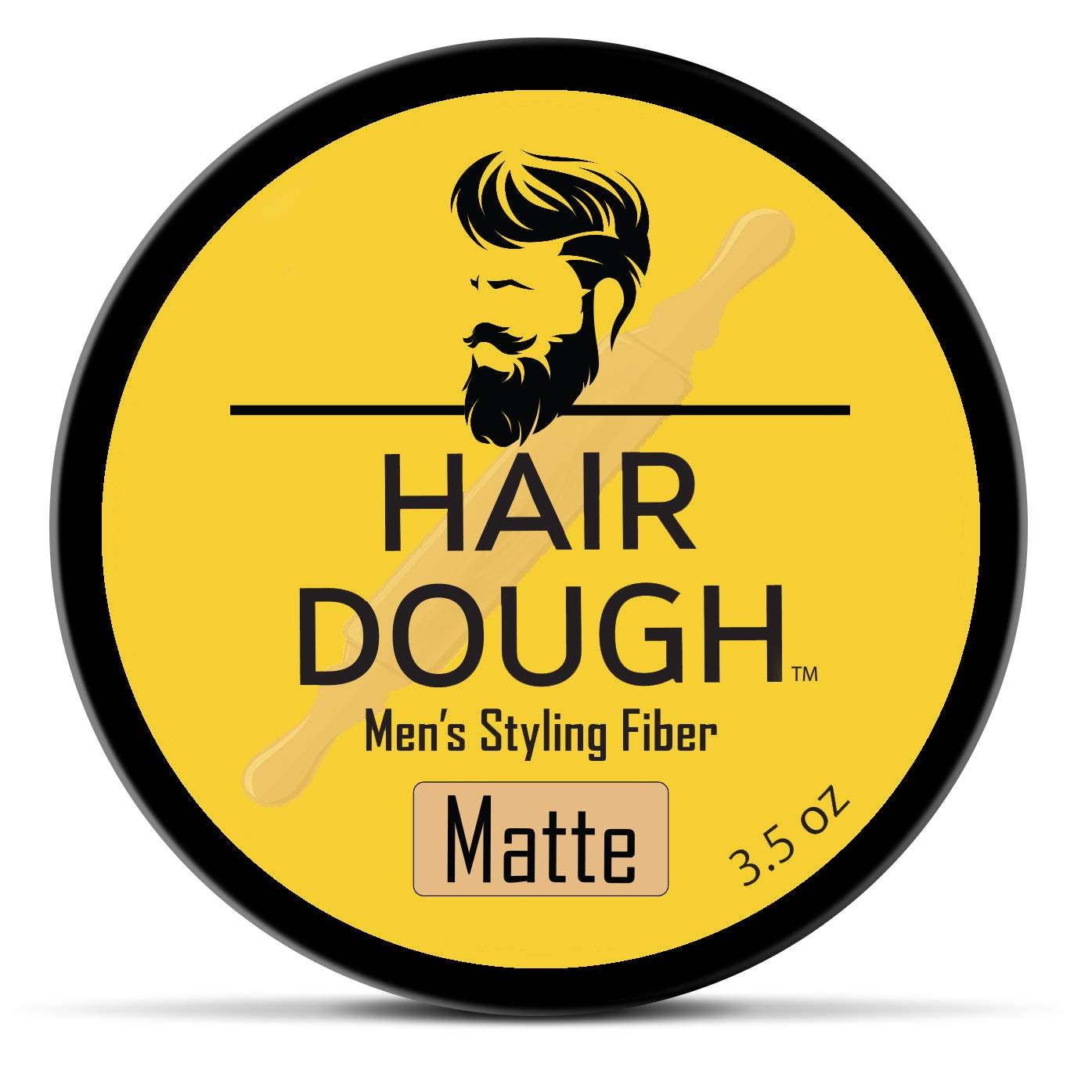 Hair Dough arcilla de peinado en bote para fijación duradera durante todo el día.