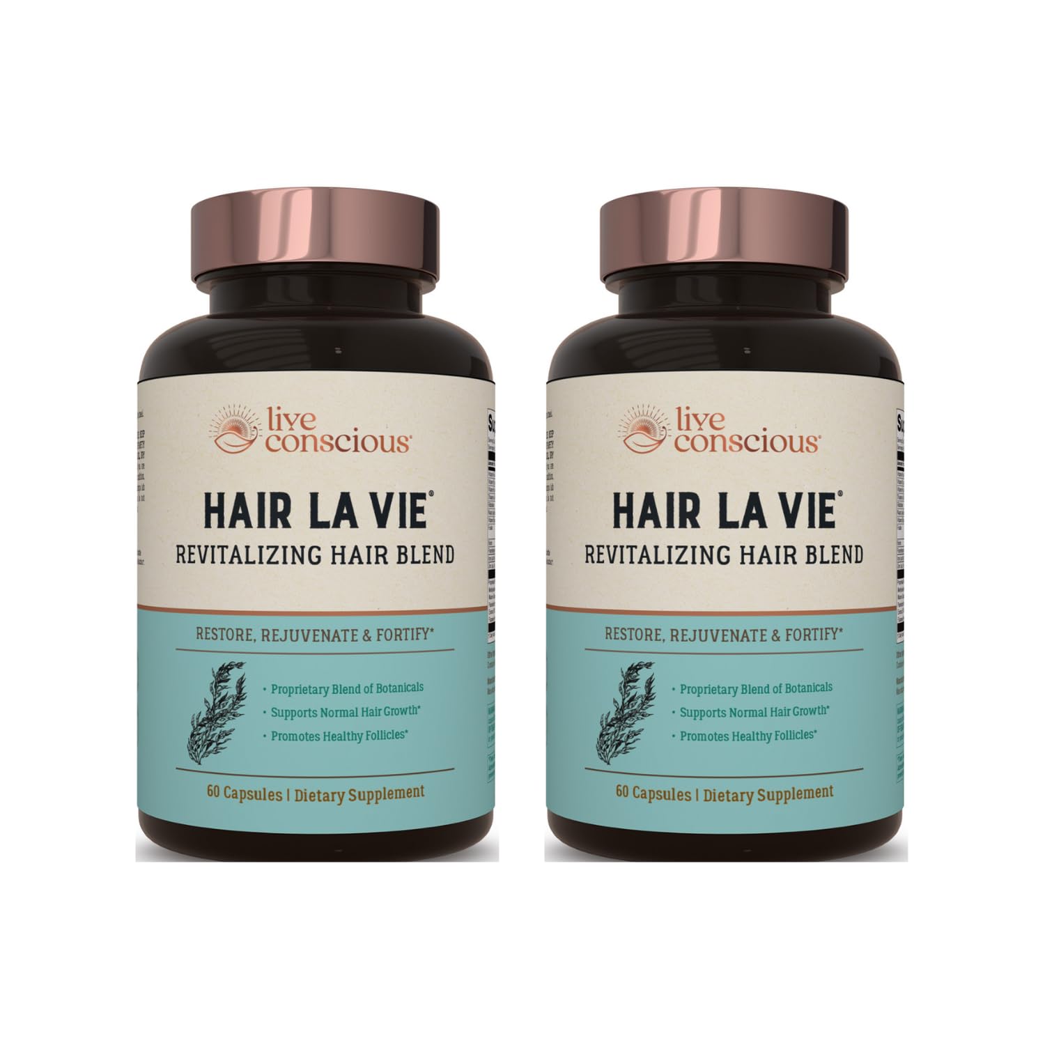Hair La Vie Revitalizing Blend: caja del producto, ideal para iniciar una rutina de fortalecimiento capilar