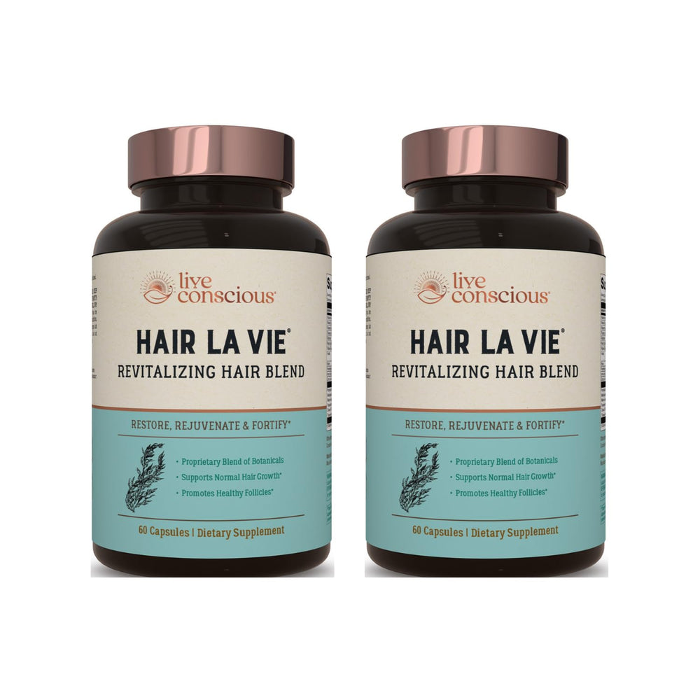 Hair La Vie Revitalizing Blend: caja del producto, ideal para iniciar una rutina de fortalecimiento capilar