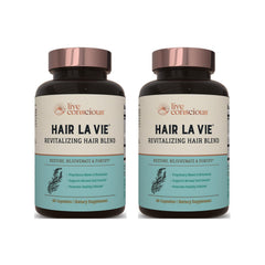 Hair La Vie Revitalizing Blend: caja del producto, ideal para iniciar una rutina de fortalecimiento capilar