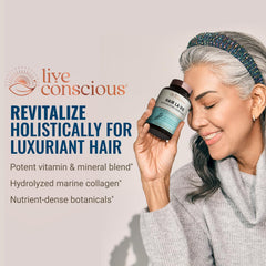Hair La Vie Revitalizing Blend: etiqueta clara con lista de ingredientes clave para transparencia