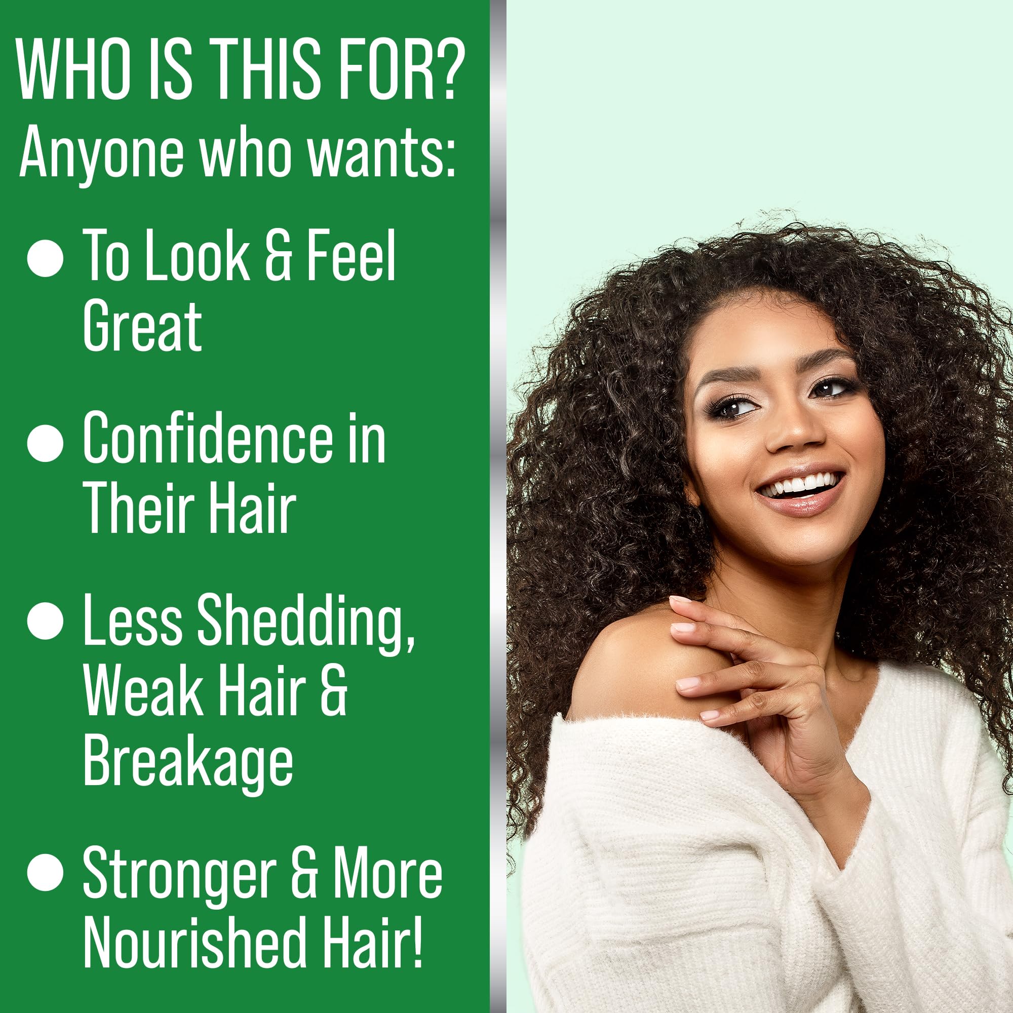 Biotina y menta en Hair Thickness Maximizer, ingredientes clave para cabello