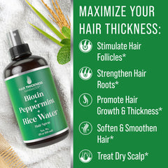 Mechones húmedos con Hair Thickness Maximizer muestran hidratación y frescura