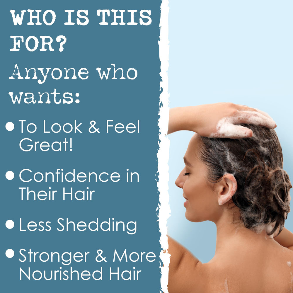 Hair Thickness Maximizer ingredientes manteca de cacao y karité, nutrición suave para el cabello.