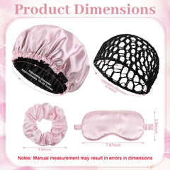 HairChrysm gorro-ajuste-elástico ofrece ajuste seguro durante la noche
