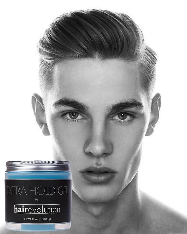 Aplicación uniforme de Hairevolution Gel Extra Hold desde raíces a puntas para control y brillo