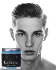 Aplicación uniforme de Hairevolution Gel Extra Hold desde raíces a puntas para control y brillo