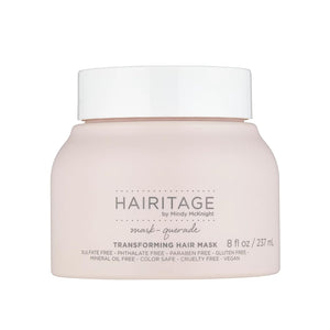 Hairitage Mascarilla de Argán en frasco para hidratación profunda del cabello.
