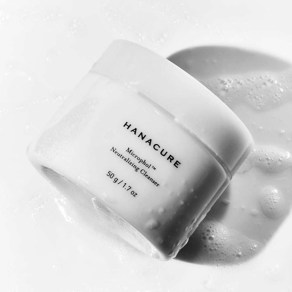 Hanacure Microphol envase ergonomic ab de usar durante la rutina