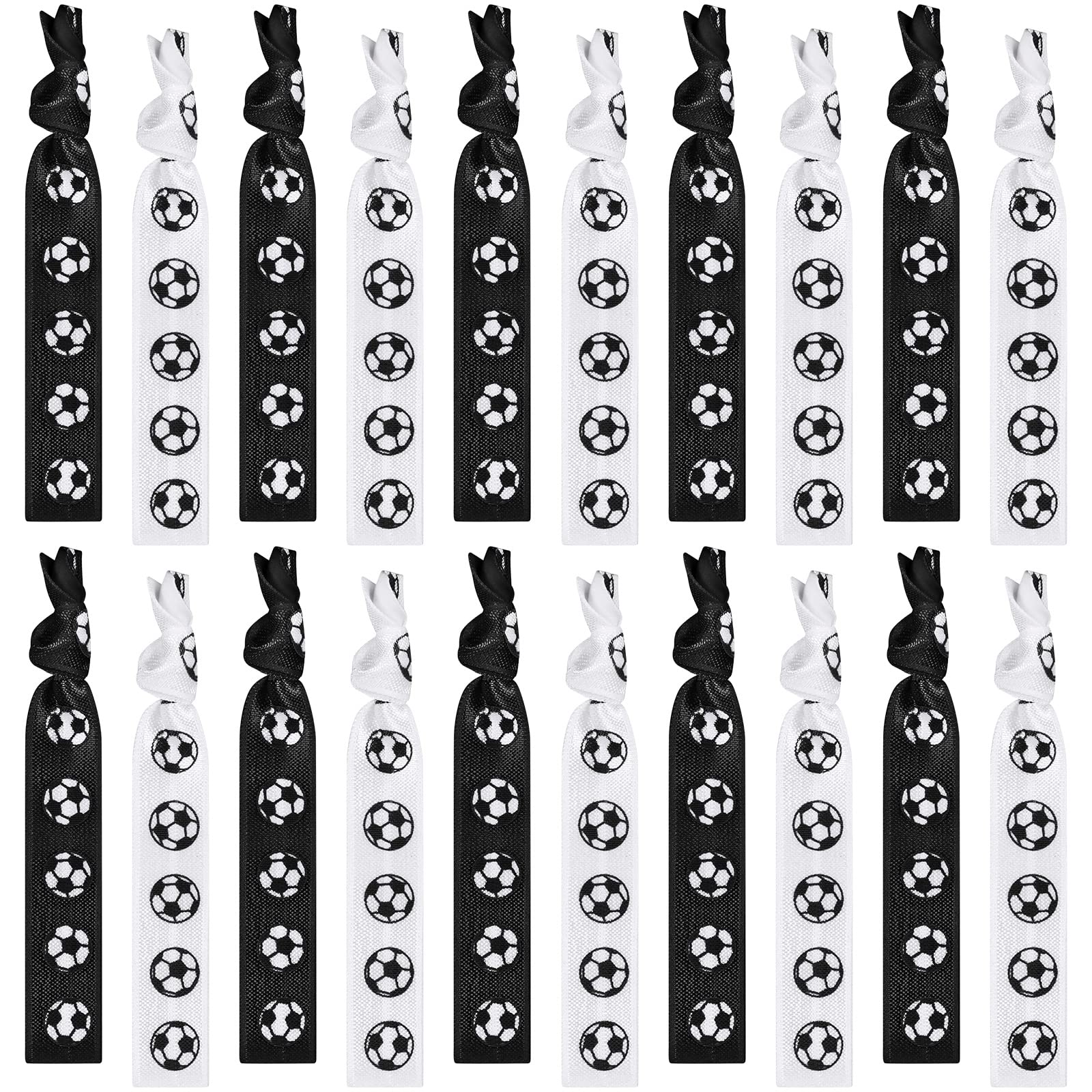Elásticos Hanaive para coletas negros y blancos con diseño de balón.