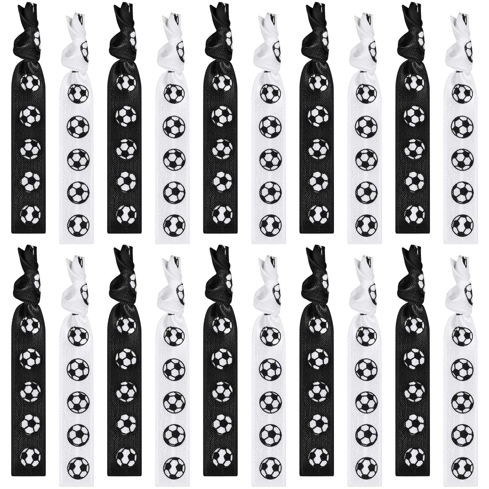 Elásticos Hanaive para coletas negros y blancos con diseño de balón.