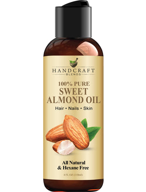Handcraft Blends Aceite de Almendra Dulce en botella; textura suave para piel