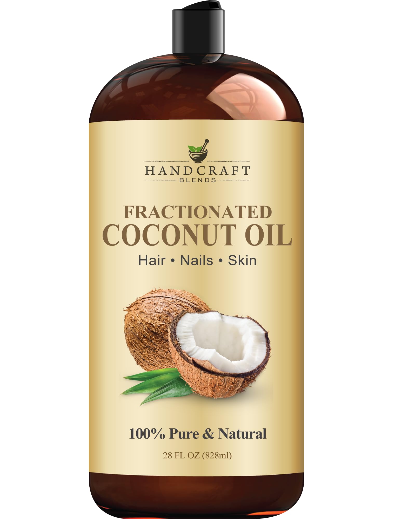 Handcraft Blends Aceite Coco Fraccionado en bote para uso diario en piel