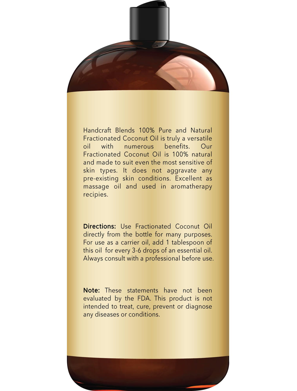 Handcraft Blends Textura suave del aceite de coco fraccionado para cabello y piel