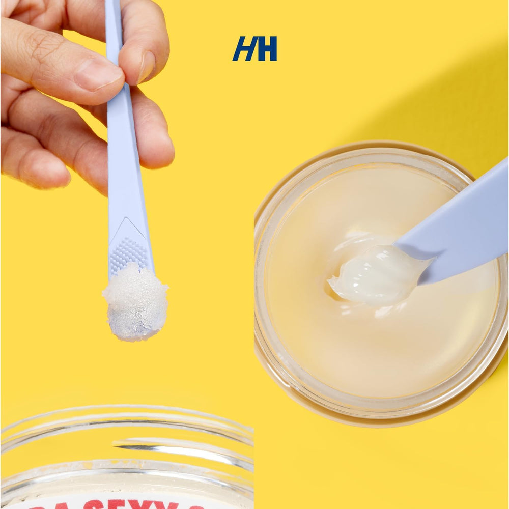 Herramienta de belleza reutilizable Handmade Heroes para exfoliar y masajear labios.