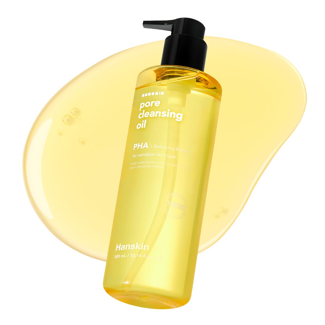 Hanskin botella XL de aceite limpiador PHA, limpieza profunda de poros y desmaquillado.
