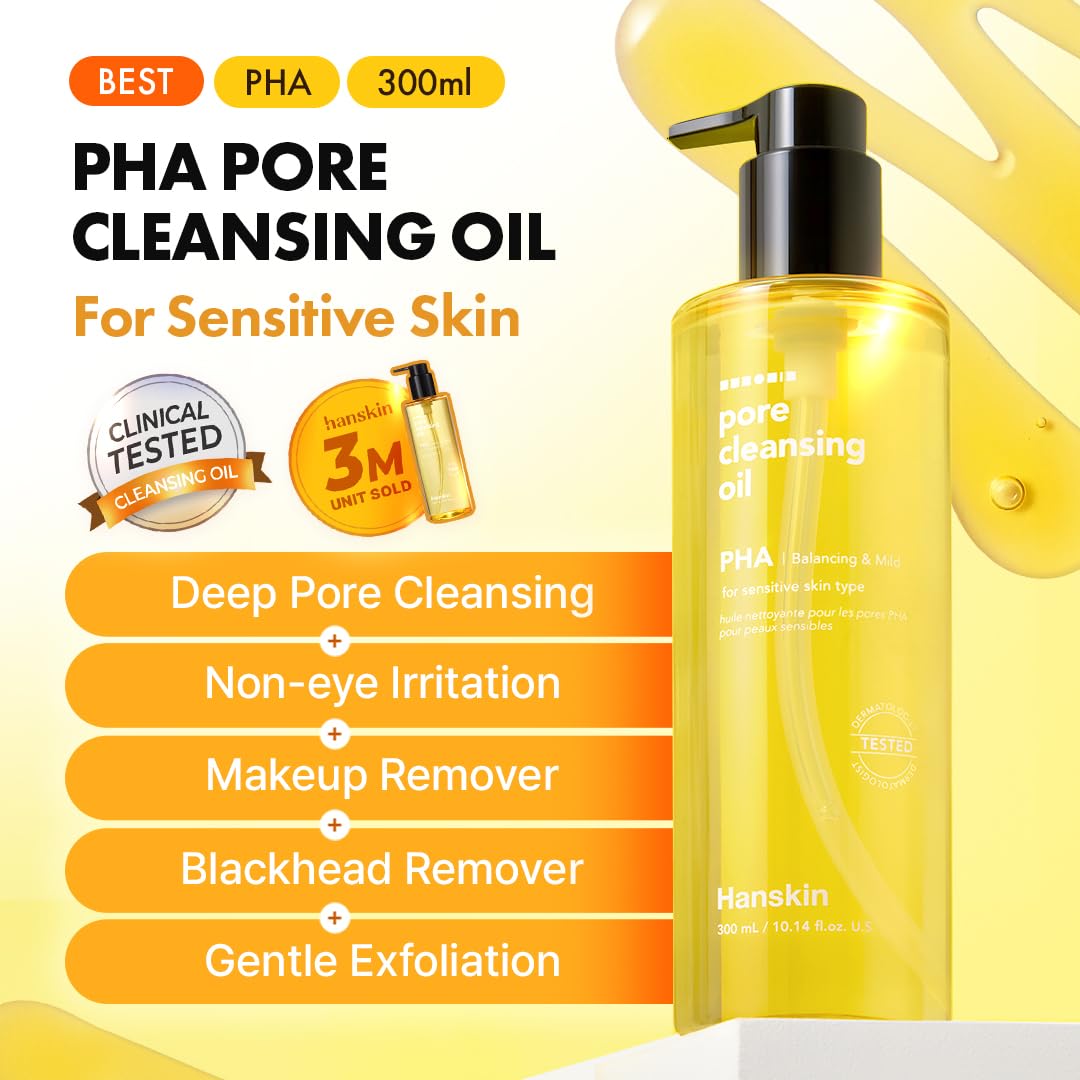 Hanskin disolución de maquillaje resistente al agua, retirada sin irritación.